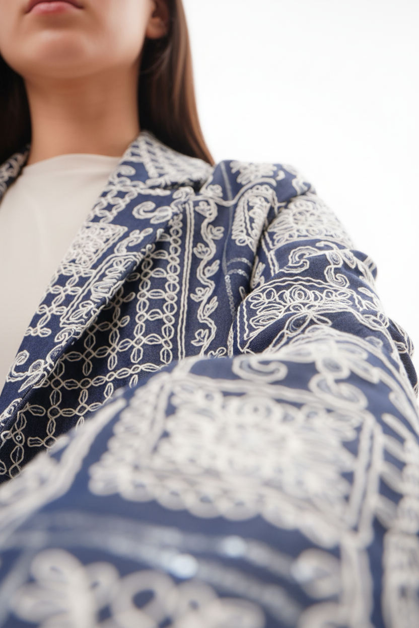 Notting Hill Embroidered Denim Jacket