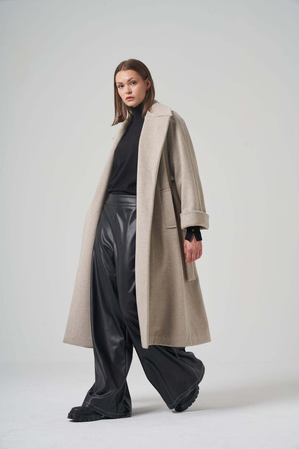The Zip-Back Detail Long Coat
