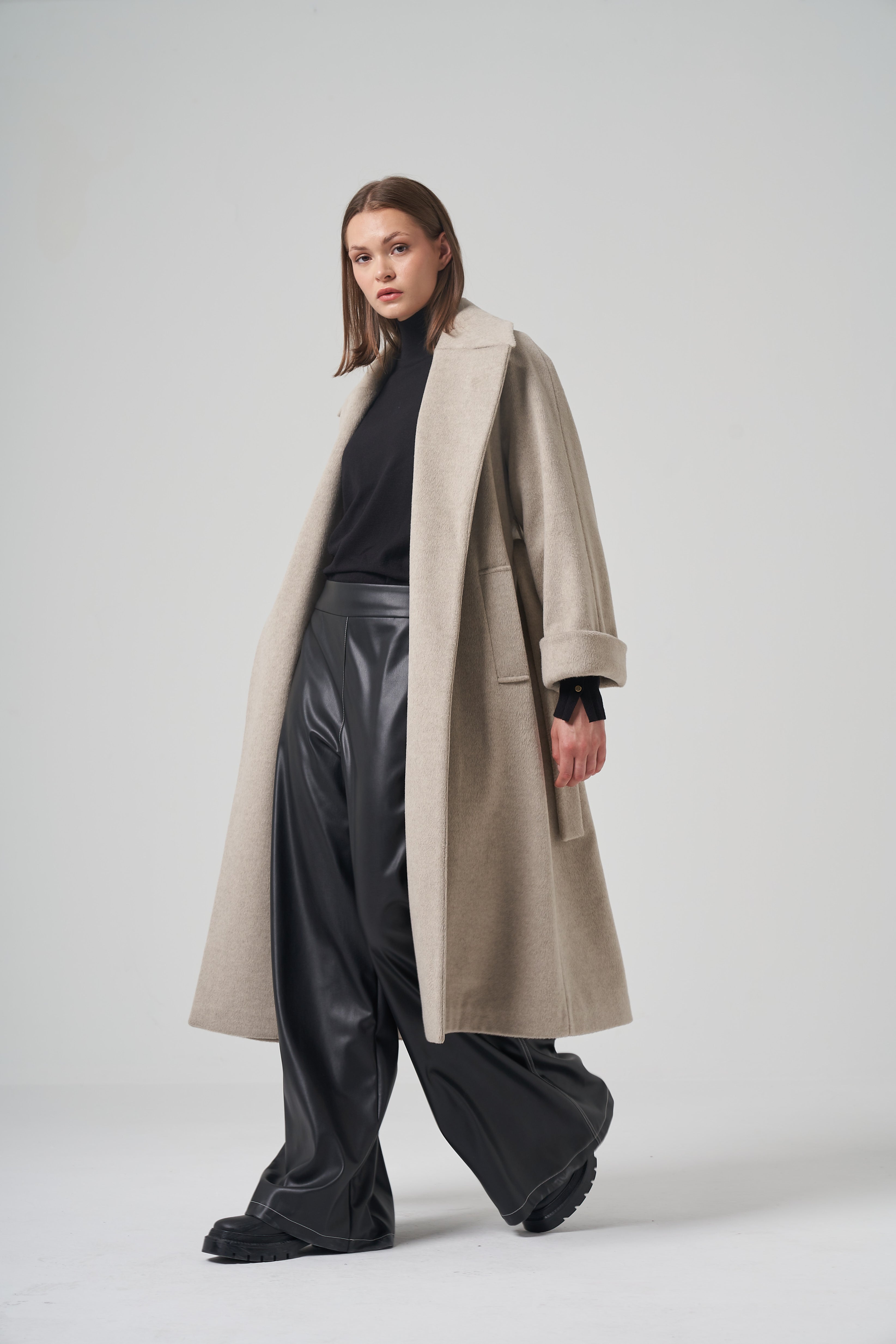 The Zip-Back Detail Long Coat