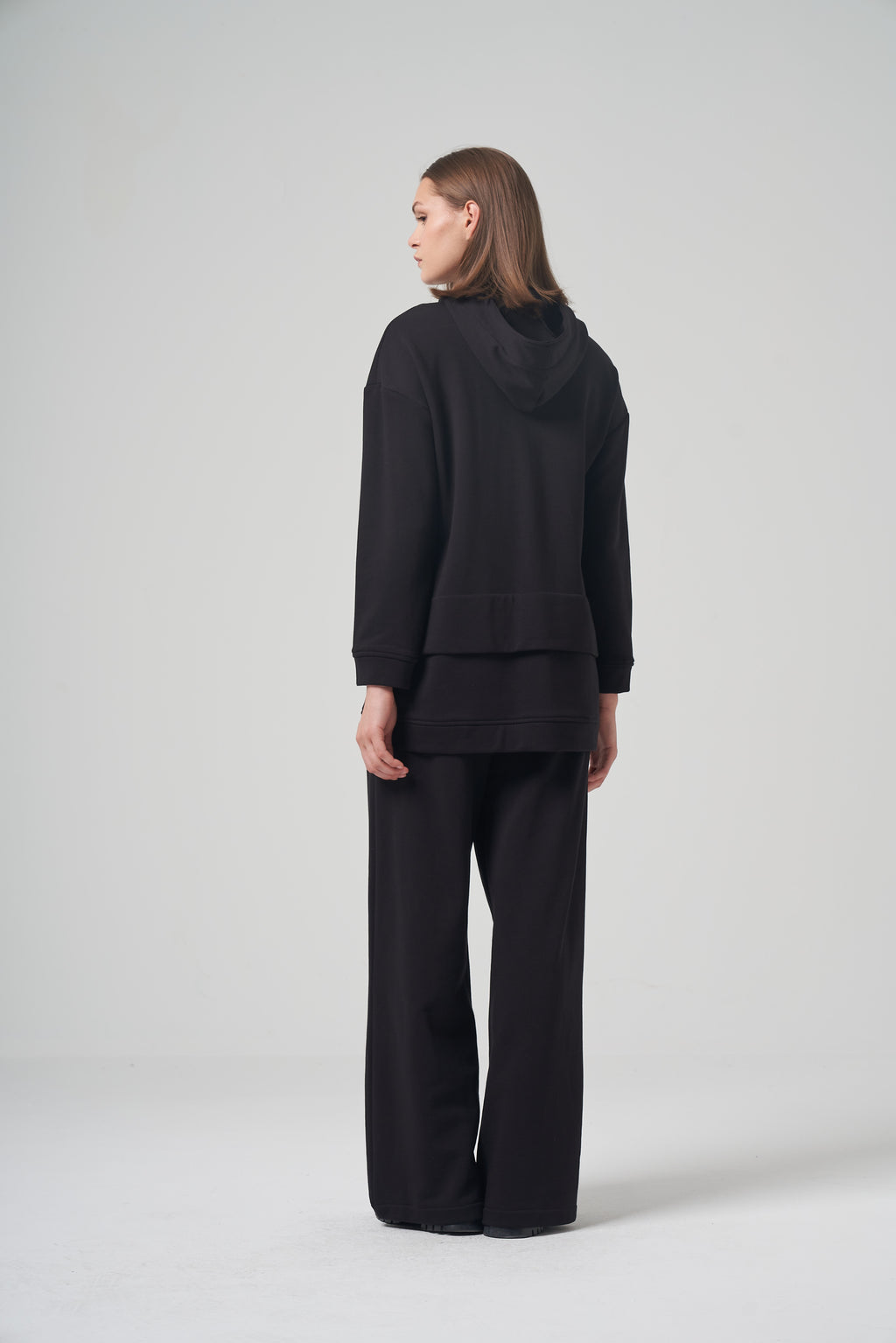 Abstract Line Art Hooded Set