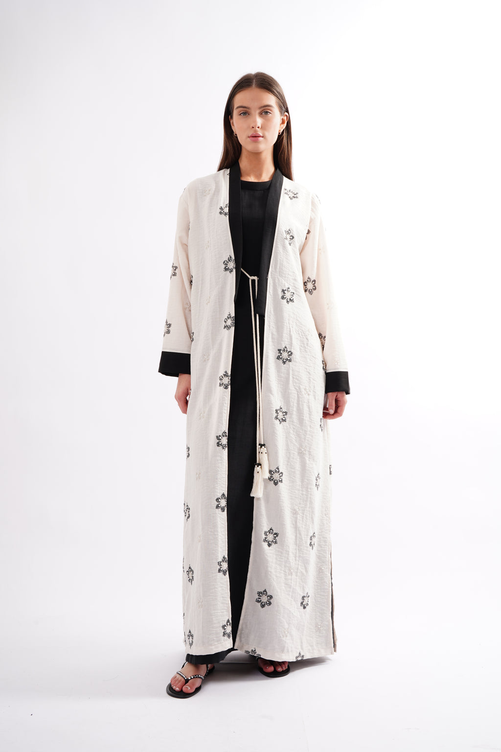 The Rose Beaded Button Down Gown
