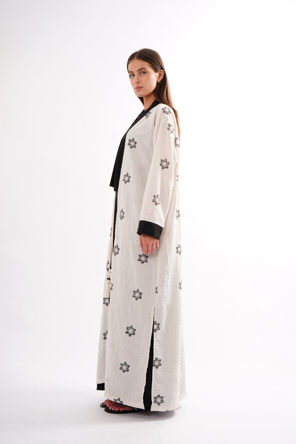 The Rose Beaded Button Down Gown