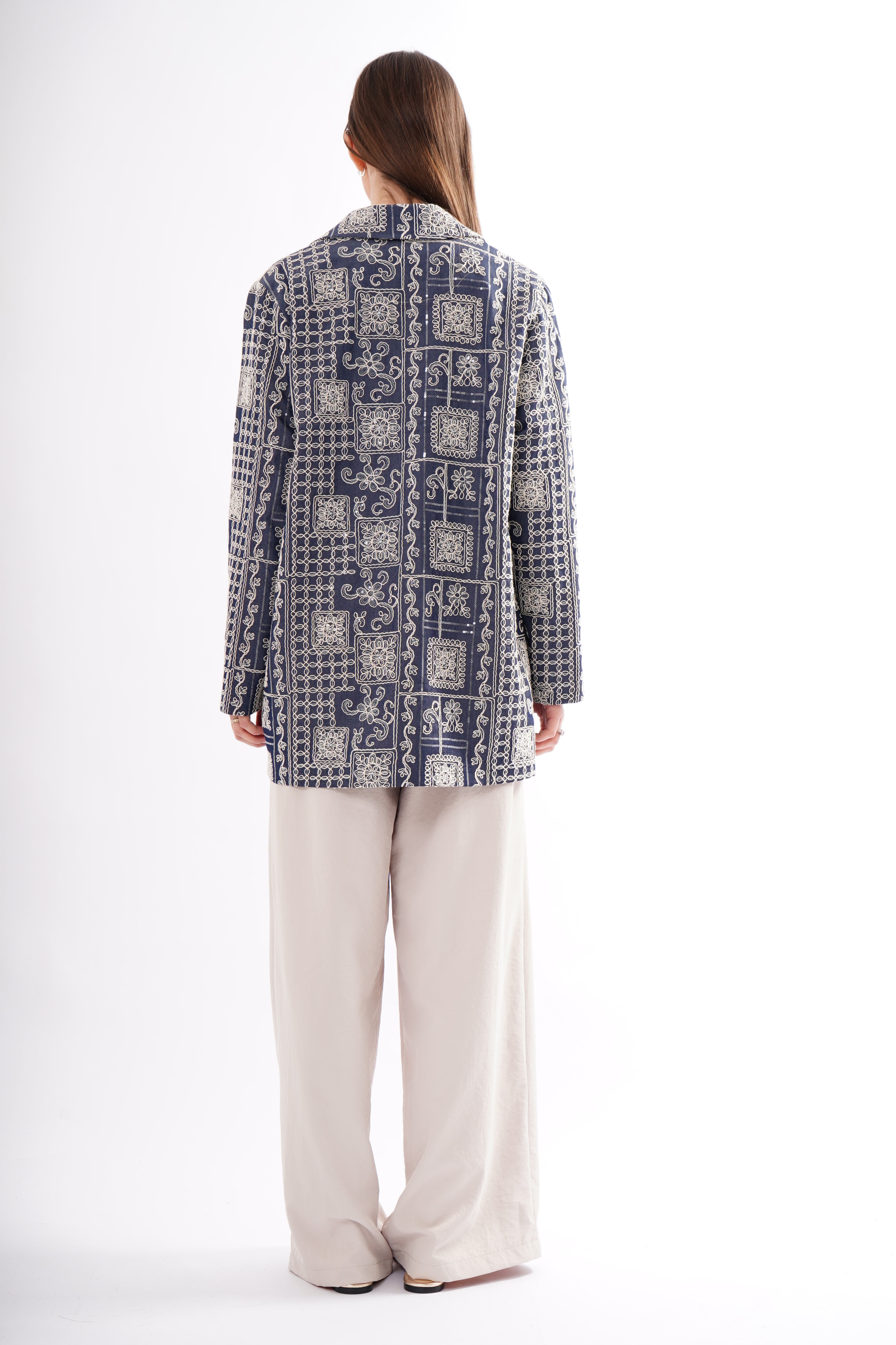 Notting Hill Embroidered Denim Jacket