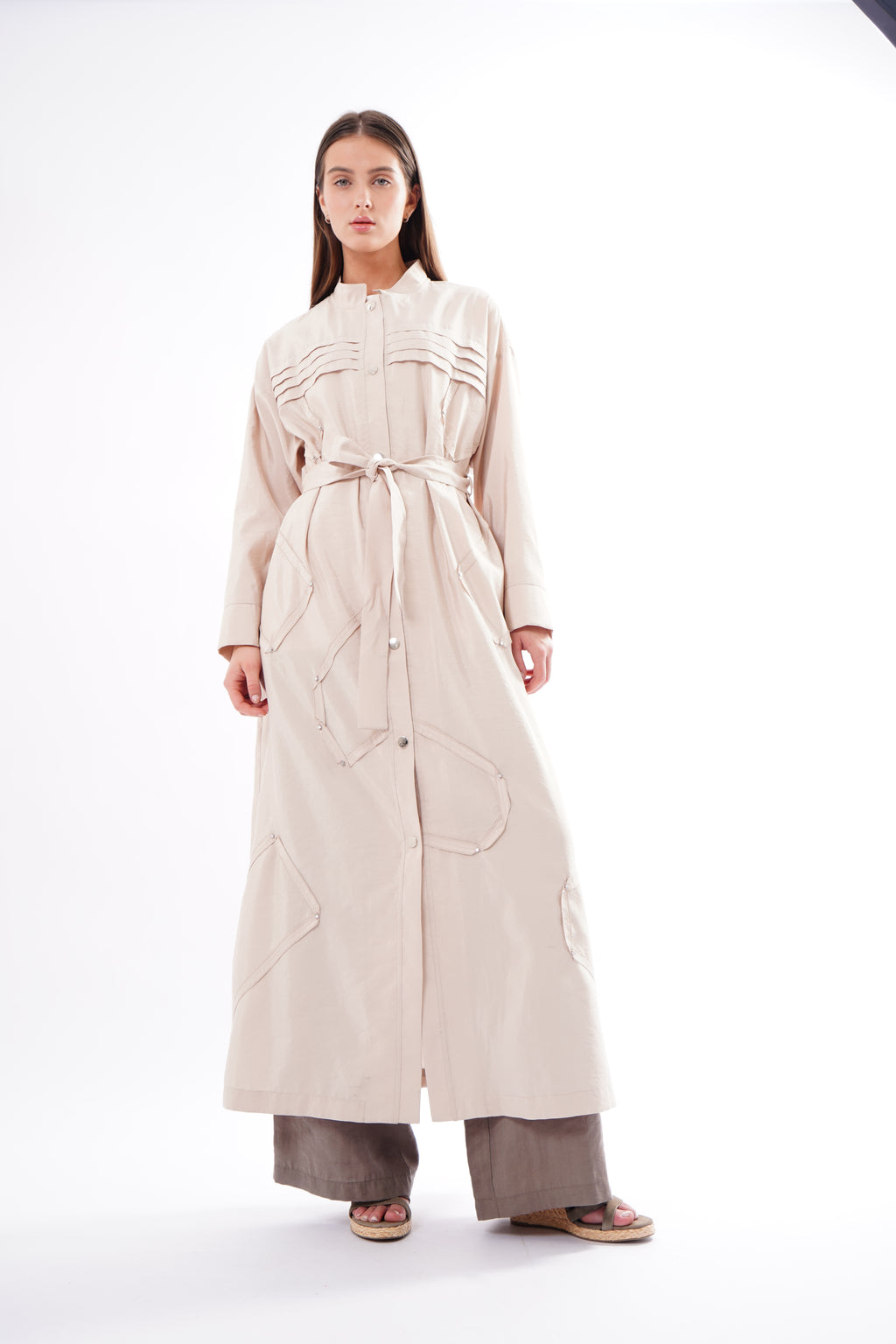 Knightsbridge Pleated Trench Coat