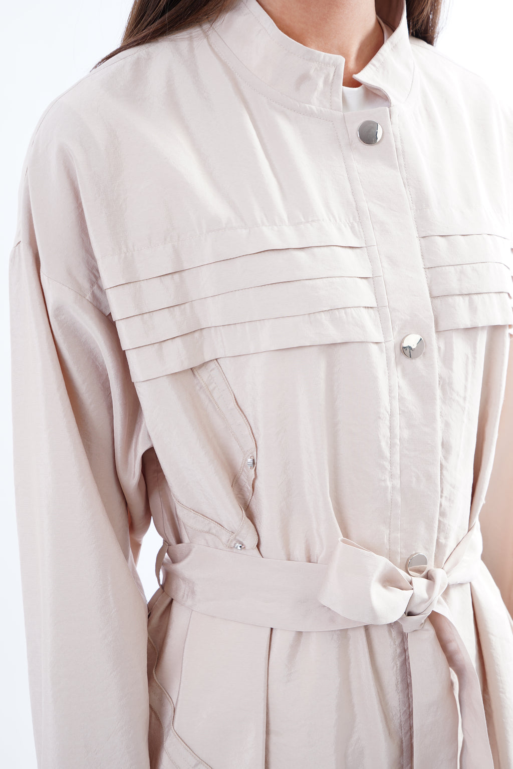 Knightsbridge Pleated Trench Coat