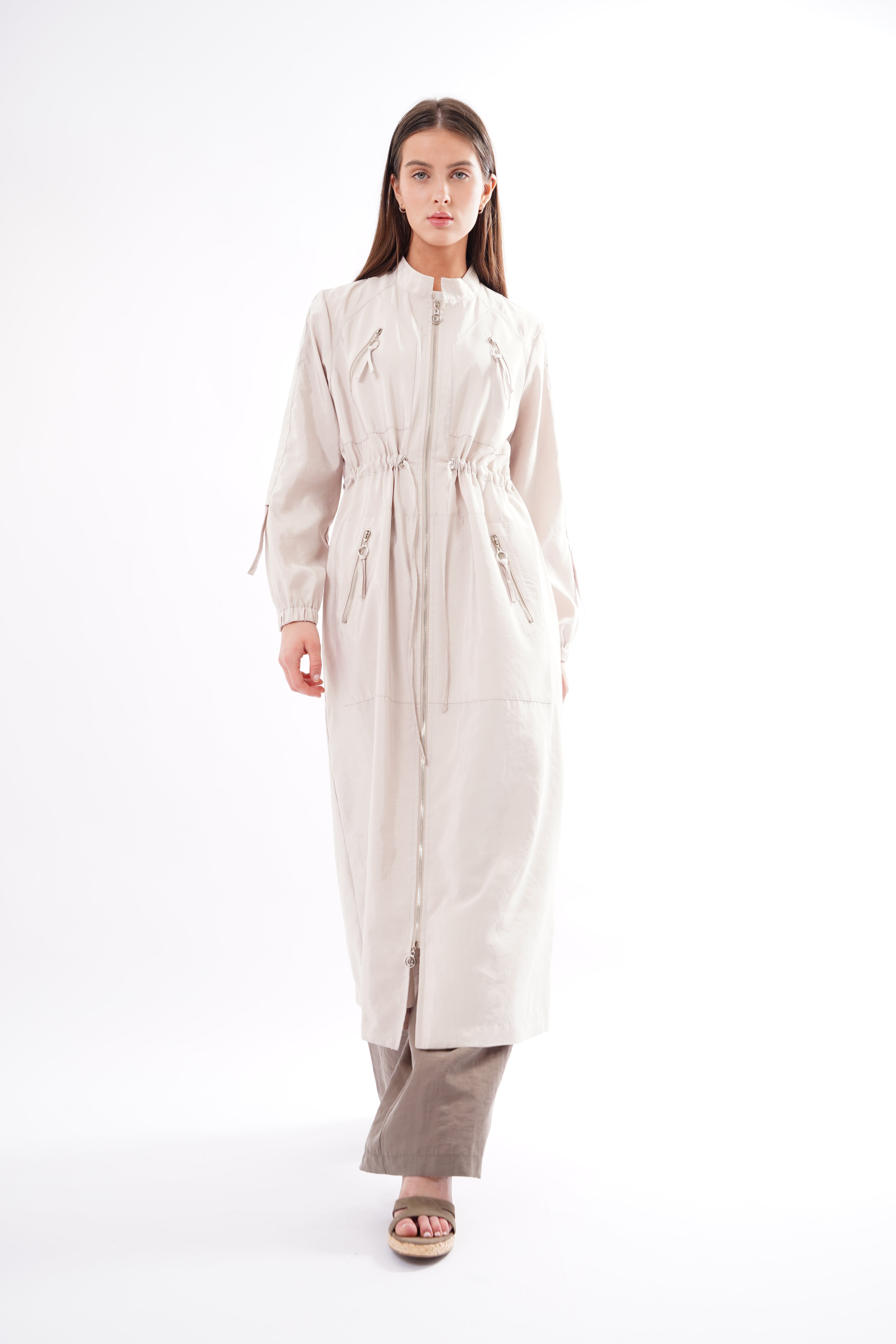 Soho Collarless Trench