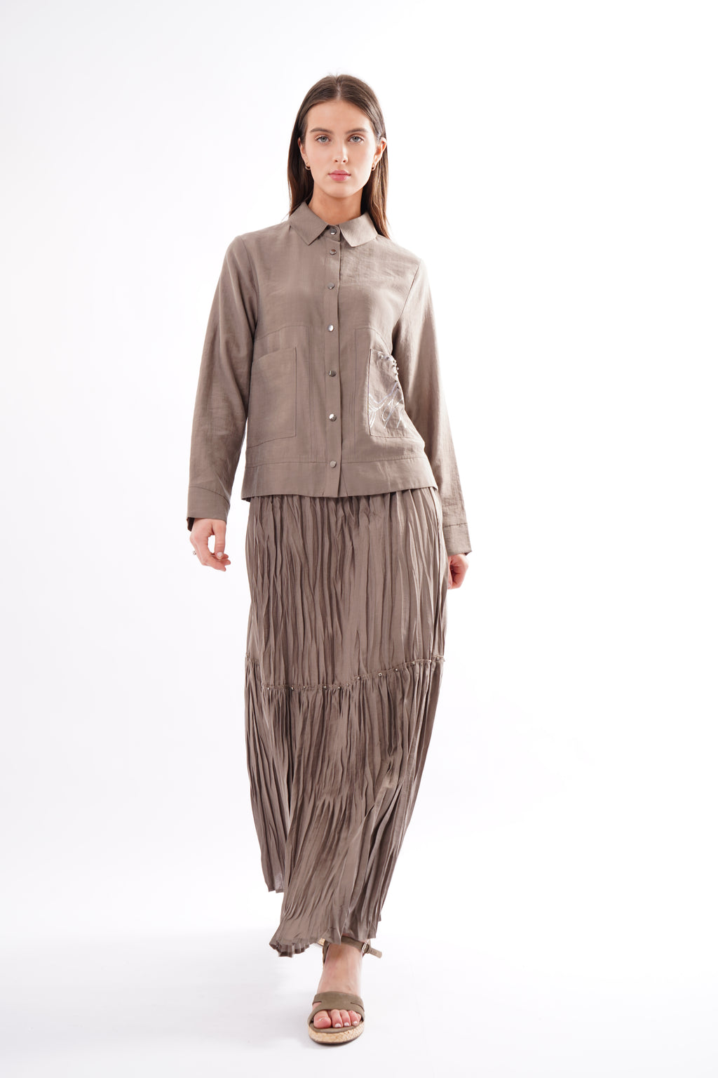 Bloomsbury Crinkled Skirt Set
